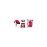 TOPROCKSTORE Paten Koruyucu Set, Kask, Dizlik, Dirseklik, Kırmızı, Çocuk