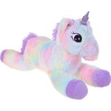 Toprockstore Peluş 60 Cm Yatan Boynuzlu At