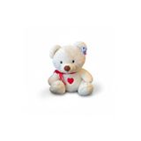 TOPROCKSTORE Pelüş Oyuncak Ayı, 35 cm, Kalp Nakışlı, Kırmızı Kurdele, Unisex