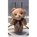 TOPROCKSTORE Sevimli Ayıcık Peluş Oyuncak Anahtarlık, 12 CM, Kahverengi, Unisex