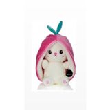 TOPROCKSTORE Sevimli Çilek Tavşan Peluş Oyuncak 35 cm Büyük Boy Hediyelik Uyku Arkadaşı