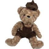 Toprockstore Sevimli Kıyafetli Ayi Peluş Oyuncak 40 Cm Hediyelik Uyku Arkadaşı