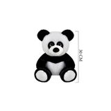 TOPROCKSTORE Sevimli Panda Peluş Oyuncak, 30 cm, Siyah, Unisex