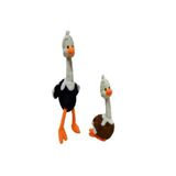 TOPROCKSTORE Sevimli Peluş Deve Kuşu 60 cm Oyuncak, Beyaz, Unisex