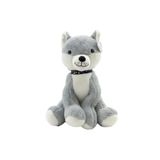 TOPROCKSTORE Sevimli Peluş Sibirya Kurdu, 50 cm, Gri, Unisex Uyku Arkadaşım