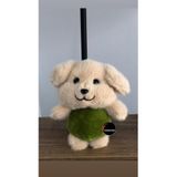 TOPROCKSTORE Sevimli Şirin Köpek Peluş Oyuncak Anahtarlık, 15 cm, Kahverengi, Unisex