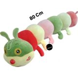 TOPROCKSTORE Sevimli Tırtıl Peluş Oyuncak Dev Boy Büyük Boy 80 Cm Hediyelik Uyku Arkadaşı