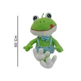 TOPROCKSTORE Sevimli Uzun Bacaklı Peluş Kurbağa Uyku Arkadaşı 60 cm