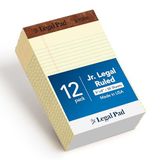 TOPS 12,7 x 20,3 cm Yasal Bloknotlar, 12’li Paket, The Legal Pad Markası, Dar Çizgili, Sarı Kağıt, Her Yazı Bloknotunda 50 Yaprak, ABD’de Üretilmiştir