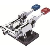 Topsan çift pedal çift su armatür sıcak soğuk pedal musluk krom
