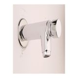 Topsan zaman ayarlı lavabo bataryası (duvardan) krom