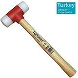 Topshop 09465 Ağaç Saplı Plastik Tokmak 50 Mm Çok Renkli
