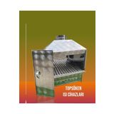 TOPSÖKEN Paslanmaz Bacalı Mangal 35x60 Cm Masaüstü Çekmeceli