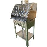 Topsöken Paslanmaz Kömürlü Mangal 28 x 40 cm Bacalı Barbekü