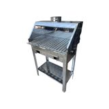 Topsöken Paslanmaz Kömürlü Mangal 35 x 60 cm Bacalı Barbekü