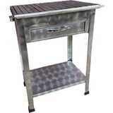 Topsöken Paslanmaz Kömürlü Mangal Köfteci Grubu 35 x 50 cm Çekmeceli