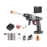 Toptan Budur 150 W 48V Şarjlı Yüksek Basınçlı Oto Araba Bahçe Yıkama Temizleme Su Tabancası, 5mt Hortuml - standart