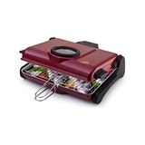 Toptan Budur AB661 1200 W Bordo Elektrikli Izgara; Kokusuz ve Dumansız Mangal, Barbekü