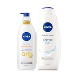 Toptan Budur Creme Soft Kremsi Dokunuş Duş Jeli 750 ml ve Q10 Sıkılaştırıcı Nemlendirici Vücut Bakım Lo - standart