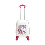 Toptan Budur Mypolo Kids Beyaz Unicorn Desenli; Beyaz Unicorn, Kız Çocuk Valizi, Beyaz, Abs Malzeme, Çocuk Boy - standart