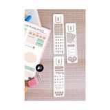 Toptan Budur Planner Bullet Journal Çizim Şablonu Seti, 3 Adet Günlük Ajanda Çizim Cetveli, Planlayıcı Ste - . - normal