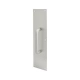 Toptan Budur Prime Line Ürünler J 4640 Kapı Pull Plaka ile Yuvarlak Sap, Saten Alüminyum, 4-Inç x 40,6 cm - .