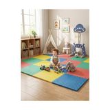 Toptan Budur Puzzle, 6 Parça 50X50 Mat - 100X150 cm Kurulumlu Oyun Spor Matı Puzzle Halı Tatami 13M (Çokrenkl - standart