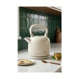 Toptan Budur SK-8035 Bej Retro Kettle, 2.2 L, Paslanmaz Çelik, 360° Kablosuz, 1800 W