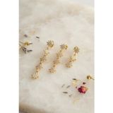 Toptan Bulurum 3 lü Set Küpe Gold Renk Kutup Yıldızı Detaylı