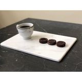 Toptan Bulurum Calacatta Doğal Mermer Sunum Tabağı, 20X30CM