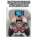 Toptan Bulurum Game Stick Android Uyumlu Gamepad X3 Standlı Oyun Kolu Bluetooth Bağlantılı