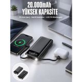 Toptan Bulurum Powerbank 20.000 Mah Dijital Göstergeli LCD Ekran Uzun Pil Ömrü Yeni Nesil