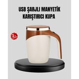Toptan Bulurum USB Şarjlı Manyetik Karıştırıcı Kupa Karıştırma Paslanmaz Çelik