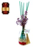 Toptan Ölümsüz Aşk Çiçek Serisi Lavanta Kokulu 5 x 100 ml Oval Şişe Bambu Çubuklu Ortam Kokusu Reed Diffuser Oda Kokusu