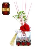 Toptan Ölümsüz "Aşk" Hasır Serisi Kavun Kokulu 200 ml küp Şişe Bambu Çubuklu Ortam Kokusu Reed Diffuser Oda Kokusu 3 Adet