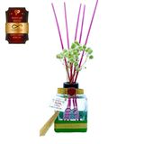 Toptan Ölümsüz "Aşk" Hasır Serisi Tutty Fruty Kokulu 120 ml küp Şişe Bambu Çubuklu Ortam Kokusu Reed Diffuser Oda Kokusu 5 Adet