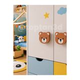 Toptan3D (5 cm) Sevimli Ayıcık Dolap Kulpu, Mobilya Kulbu - Bebek Odası, Çocuk Odası Aksesuar, Kulp (Kulp Vidası Dahildir)