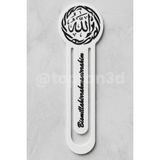 Toptan3D "Allah" Yazılı Yazılı Ayraç, Besmele Yazılı Kuran ve İslami Dini Kitap Ayracı, 17CM