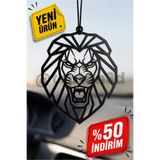 Toptan3D Aslan Ayna Süsü, Araba Süsü, Aslan Dikiz Aynası Süsü - Eşe, Dosta, Sevgiliye Araba Hediyesi - Çift Taraflı Ayna Süsü