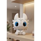 Toptan3D Mini Beyaz Ejderha Oyuncak Figür (Yükseklik: 5cm)