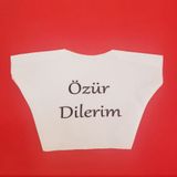 Toptanbulurum Özür Dilerim Yazılı Peluş Oyuncak Tişörtü