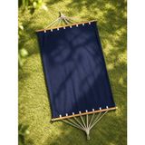 Toptancı Amca Çift Kişilik Kumaş Hamak Dayanıklı Yıkanabilir Bahçe Hamağı bağlama ipli 120X330 cm