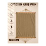 Toptancı Amca Çift Kişilik Kumaş Hamak Salıncak Pamuklu Kalın Kumaşı Bağlama Ipli 300 kg 120 cm x 190 cm STOKTA SADECE SİYAH MEVCUT