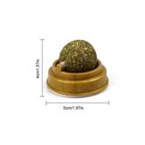 Toptanhane Kedi Yalama Topu Doğal Catnipli Yenilebilir Kedi Nanesi Otu Oyun Topu Oyuncağı Cat Mint Top Oyuncak