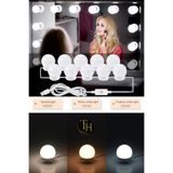 Toptanhane Makyaj Aynası Işığı 10'lu Hollywood Tarzı Ayna Led Işık Usb'li Nostaljik Aydınlatma Ledi Banyo Işığı