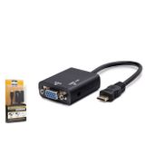 Toptanperpa Mini Hdmi To Vga Ses Çıkışlı Görüntü Dönüştürücü - Siyah HDX7762