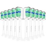 Toptheway Philips Sonicare için Diş Fırçası Yedek Başlıkları: Phillips Elektrikli Fırça Koruyuculu 10'lu Paket Sonik Yedek Fırça ProtectiveClean DiamondClean C3 C2 C1 G2 W 4100 5100 HX9023 Plaka Kontrolü Geçmeli