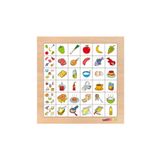 Toptoys CS-7022 Resimdekileri Bul - Yiyecekler Ahşap Puzzle