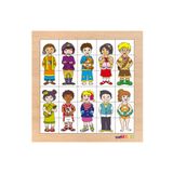 Toptoys CS-7029 Eşleştir Karıştır Çocuklar Ahşap 30 Parça Puzzle