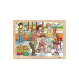 Toptoys CS-7046 24 Parça Ailem Ahşap Puzzle
